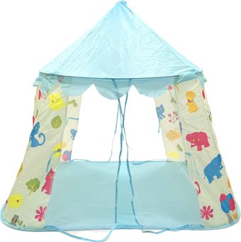 Игровая палатка Sharktoys Шатер полянка 15900002 (голубой)
