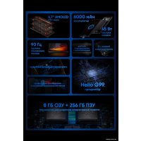 Телефон Tecno Pova 4 Pro 8GB/256GB (синий флюорит)