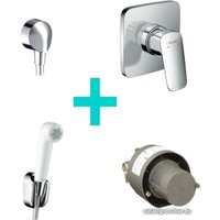 Смеситель с лейкой для биде Hansgrohe Logis 71604000 + 13620180 + 27454000 + 32127000