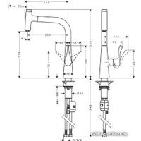 Смеситель Hansgrohe Metris Select 240 14857800