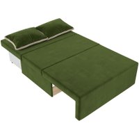 Диван Лига диванов Лагуна (микровельвет зеленый/кант микровельвет бежевый)