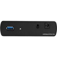 Бокс для накопителей 3.5" USBTOP SATA – USB3.0 (серебристый, с блоком питания)