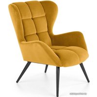 Интерьерное кресло Halmar Tyrion (горчичный/черный)