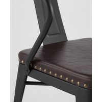 Стул с подлокотниками Stool Group Tolix Arms Soft LF718H Matte Black 3474+PU7005 (черный матовый)