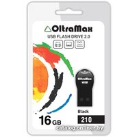 USB Flash OltraMax 210 16GB (черный) [OM-16GB-210-Black]