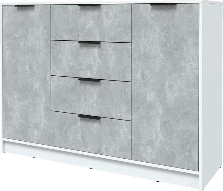 

Тумба Интерлиния Концепт КТ-Т140 (бетон/белый платинум)