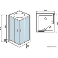 Душевая кабина WeltWasser WW500 Laine 904