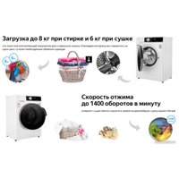 Стирально-сушильная машина Weissgauff WMD 47148 DC Inverter Steam