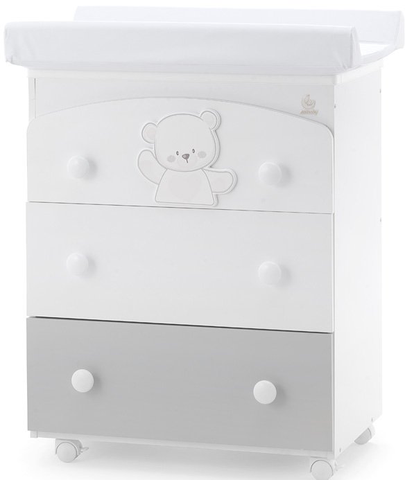 

Детский комод Italbaby Jolie 070.7028-0530 (белый/серый)