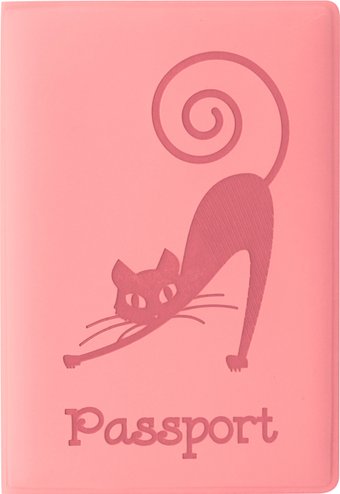 Обложка для паспорта Staff Кошка 237615 (персиковый)