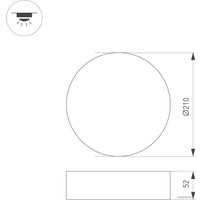 Светодиодная панель Arlight SP-RONDO-R210-20W Day4000 022230(2)