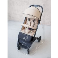 Коляска прогулочная «книга» Amarobaby Airy (бежевый)