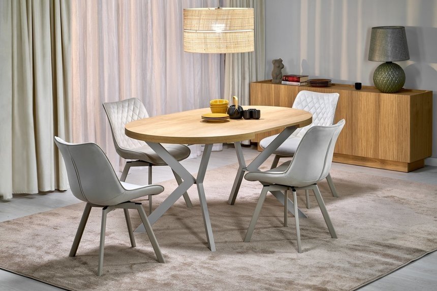 

Кухонный стол Halmar Peroni 100-250/100 (дуб гикори/кашемир)