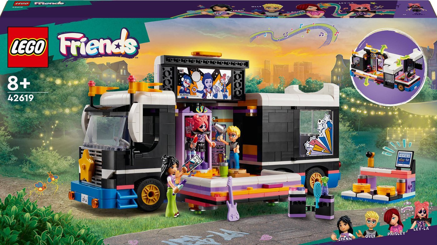 

Конструктор LEGO Friends 42619 Автобус для туров поп-звезд