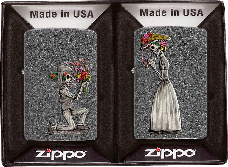 

Зажигалка Zippo Влюбленные зомби 28987 (2 шт)