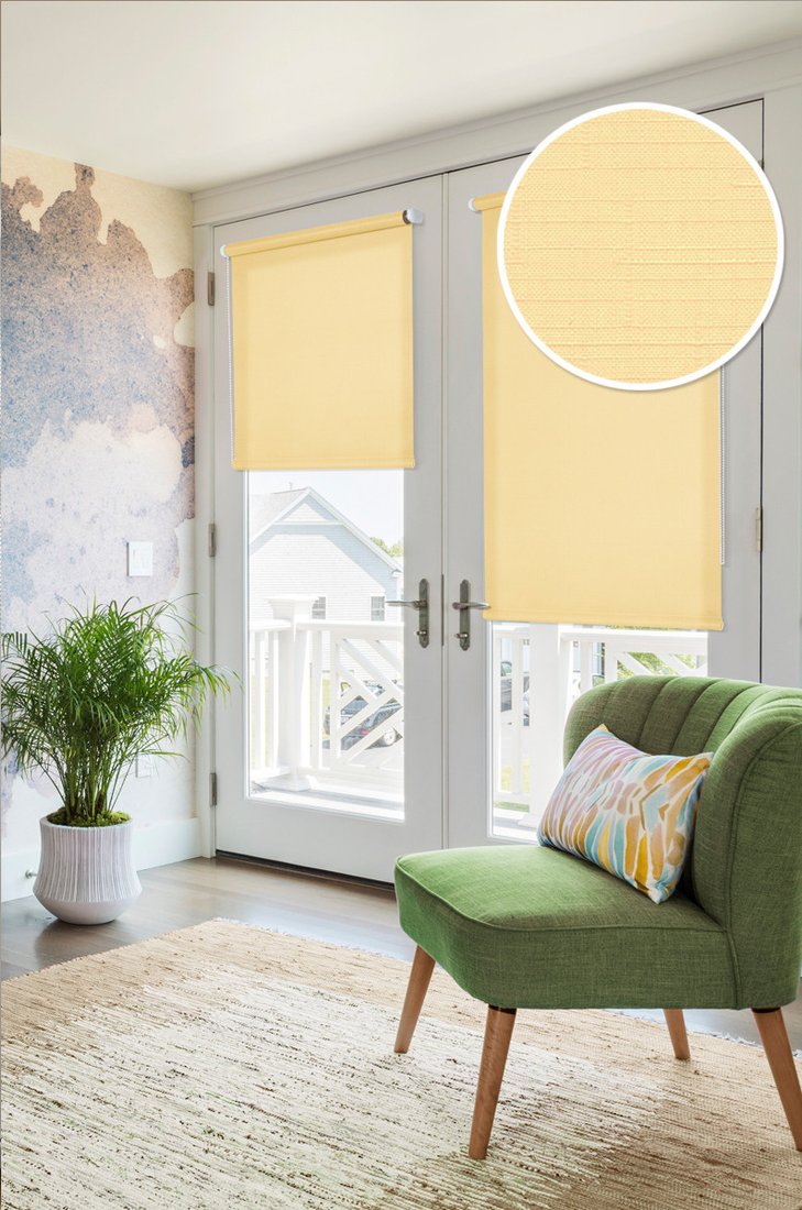 

Рулонные шторы Эскар 52x215 (светлый абрикос)