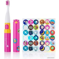 Электрическая зубная щетка Brush-Baby Go-Kidz Travel (розовый)