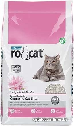Наполнитель для туалета RoCat W250 Baby Powder 5 л
