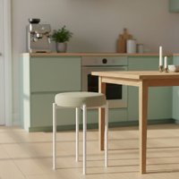 Табурет Mio Tesoro Гамма круг (бежевый/белый)