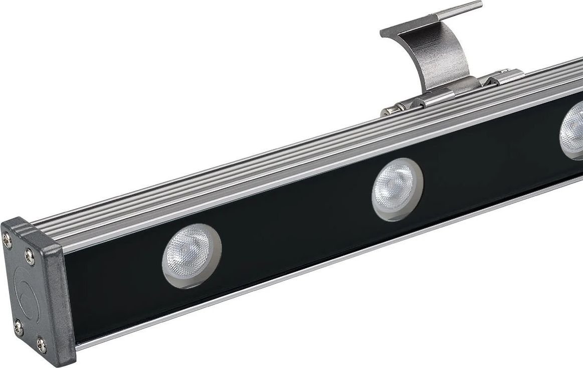 

Уличный настенный светильник Arlight AR-LINE-1000-12W Warm3000 (GR, 15x60 deg, 230V) 041728