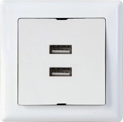 

Розетка USB Mutlusan Daria 2120 449 0101 (белый)
