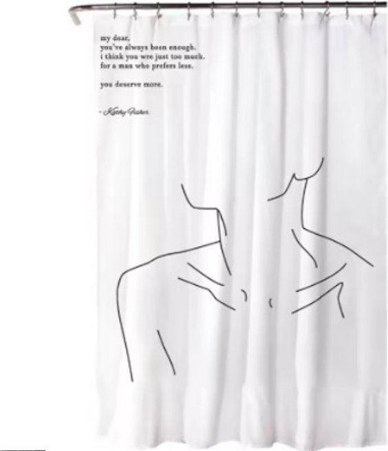 

Шторка-занавеска для ванны Illu 180x180 LH2431950 (бюст)