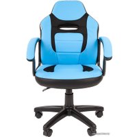 Компьютерное кресло CHAIRMAN Kids 110 (чёрный/голубой)