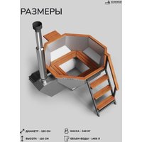 Банный чан Scandinaf Diamond 190