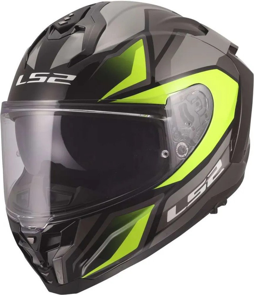 Мотошлем LS2 FF817 Challenger II Viper (2XL, серый/желтый)
