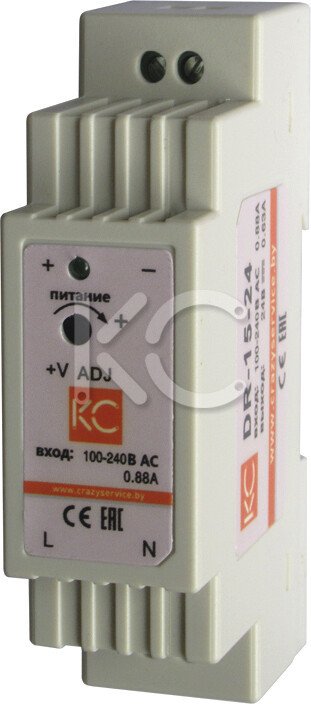 

Блок питания на DIN-рейку КС DR-15W-24V dr-15-24