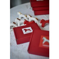 Елочная игрушка Ceramicmay Лошадка (красный)