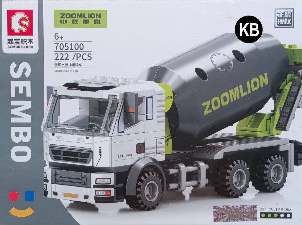 

Конструктор Sembo Block Zoomlion 705100 Автобетономеситель