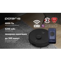 Робот-пылесос Polaris PVCR 4500 WI-FI IQ Home (черный)