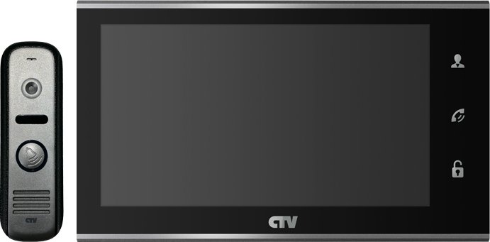 

Комплект видеодомофона CTV DP2702MD (черный)