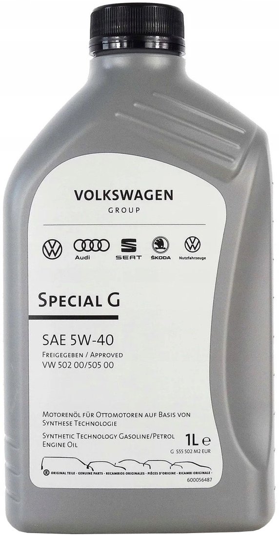 

Моторное масло AUDI/Volkswagen Special G 5W-40 1л GS55502M2