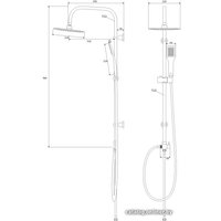 Душевая система  Deante Vero NBV 051K