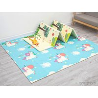 Игровой коврик Evolution Print C 150x180 (единороги и самолеты)