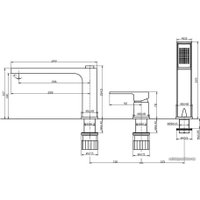 Смеситель BelBagno Romano ROM-BVD-CRM