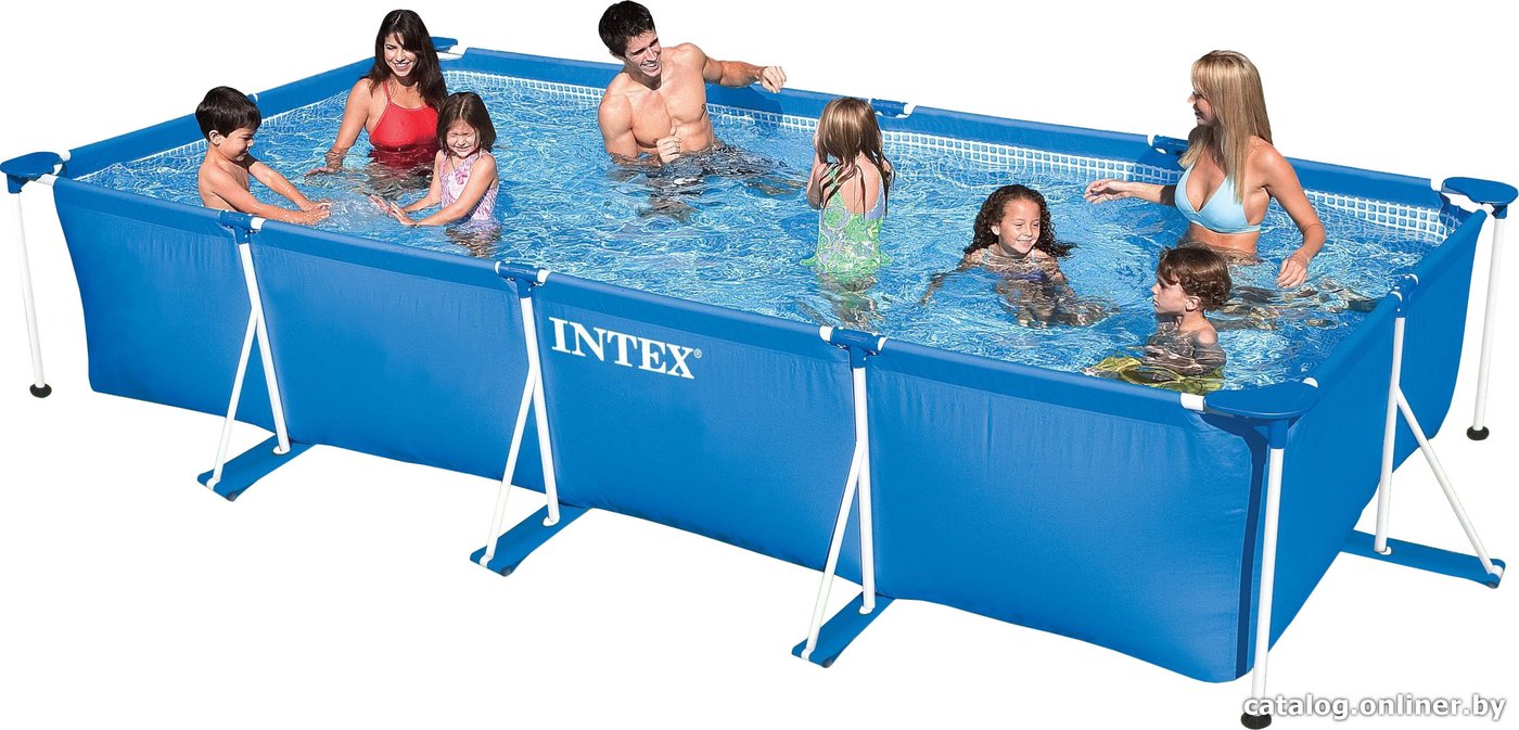 Каркасный бассейн Intex Rectangular Frame 450x220x84 (58982/28273)