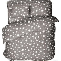 1.5-спальный комплект постельного белья Samsara Grey Stars 150-15 (1.5-спальный)