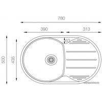 Кухонная мойка ZorG ZLL 7850 OV (микродекор)