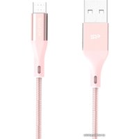 Кабель Silicon-Power Boost Link Nylon LK30AB USB Type-A - microUSB (1 м, розовый)
