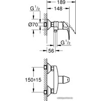 Смеситель Grohe BauCurve DN 15 23631000