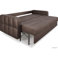 Диван Мебель-АРС Снеп (бархат серо-шоколадный Star Velvet 60 Coffee)