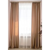 Комплект штор Decoretto Бархат королевский БКБ-K5 1.63x2.6 м (бежевый, 2 шт)