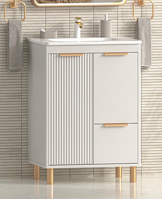 Brevita Тумба с умывальником Risacca Crema 60 RIS-06060-0342Я+B-OND060-01 (серый кашемир)