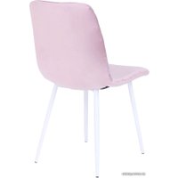 Стул AksHome Violin (пыльная роза велюр/белый)