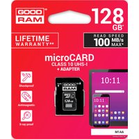 Карта памяти GOODRAM M1AA microSDXC M1AA-1280R12 128GB (с адаптером)