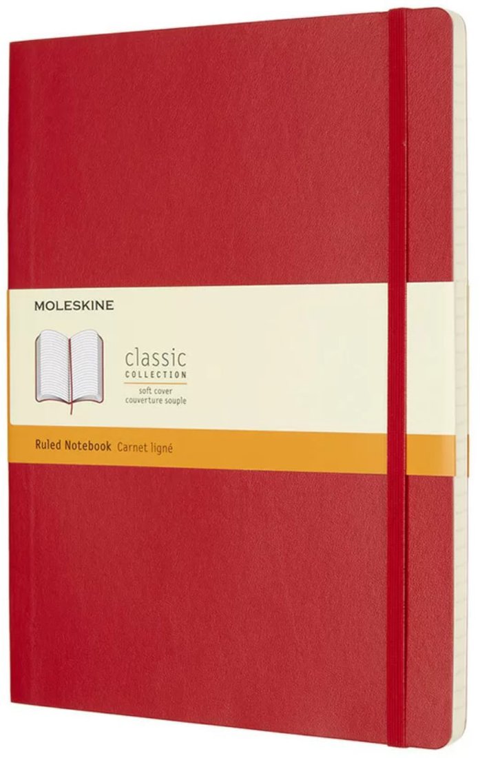 Ежедневник Moleskine Classic Soft Xlarge 431021 (красный)
