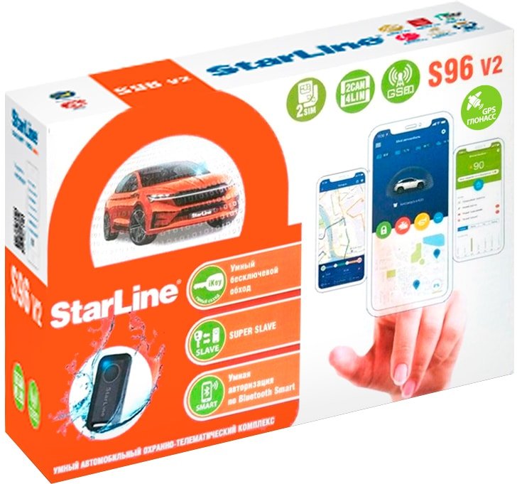 

Автосигнализация StarLine S96 v2 2CAN+4LIN 2SIM GSM GPS